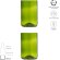 Set vasos vidrio reciclado Originalhome 280 ml verde medio Verde detalle 2