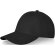 Gorra de 6 paneles Davis Negro intenso