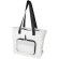 Bolsa tote plegable EcoFold de poliéster reciclado certificado GRS Blanco