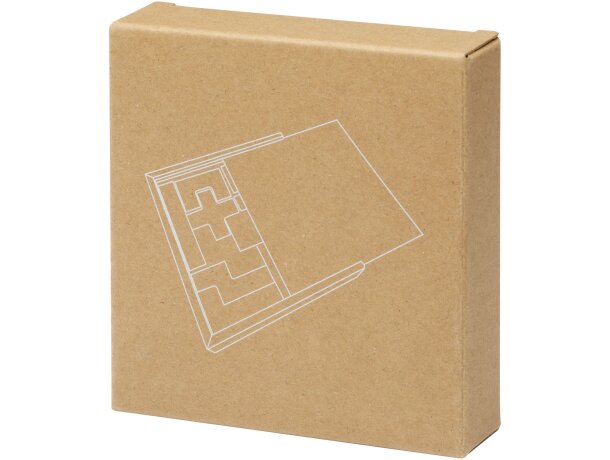 Rompecabezas de madera certificado FSC Bark 14 piezas Natural detalle 4