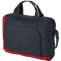 Bolsa de congresos con banda de color personalizada negro intenso Bolsa de congresos con banda de color personalizada negro intenso