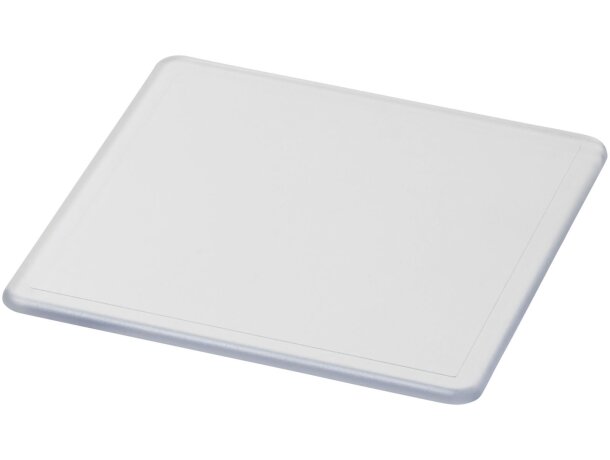 Posavasos cuadrado Renzo de plástico GPPS personalizable Transparente claro detalle 6