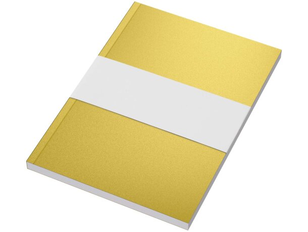 Libreta A5 tapa blanda metalizada Novella Austen Dorado detalle 5