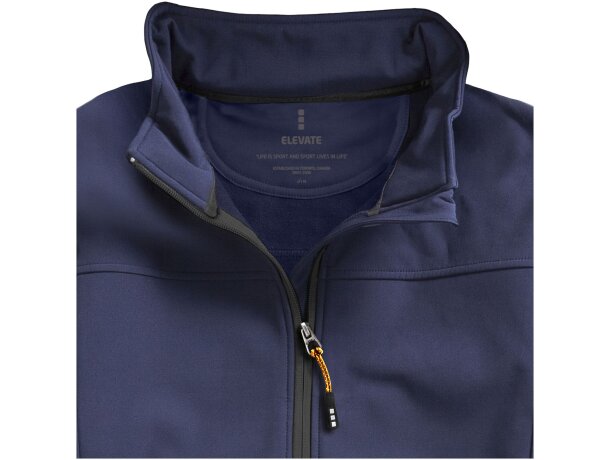 Chaqueta softshell mujer Langley corte entallado impermeable Azul marino detalle 21