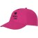 Gorra promocional de 5 paneles con impresión personalizada Magenta detalle 15