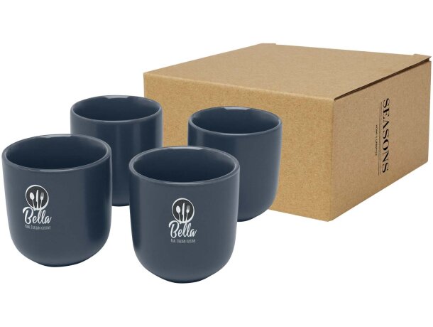 Set de cuatro tazas de expreso Male 90ml en cerámica detalle 6