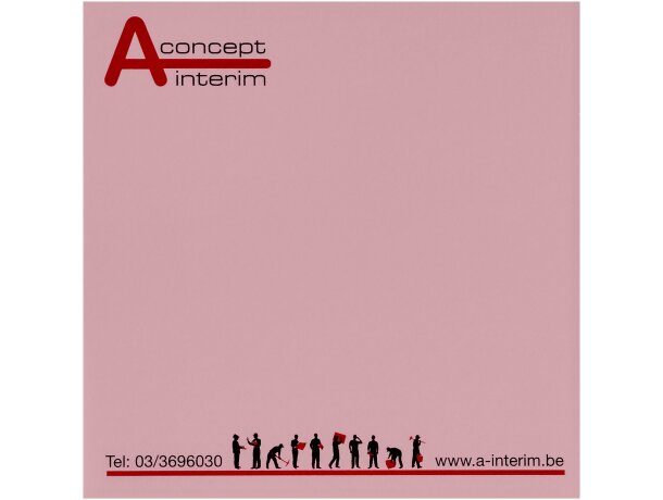 Notas adhesivas Sticky-Mate 75x75 con certificación FSC Rosa claro detalle 13