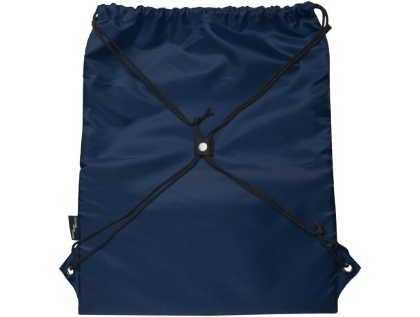 Bolsa con cordón aislada Adventure 9l en poliéster reciclado Azul marino detalle 14