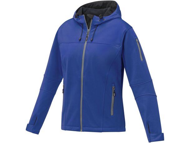 Chaqueta softshell Match mujer tres capas Negro intenso detalle 20