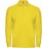Polo manga larga hombre Estrella Roly 100% algodón piqué Amarillo