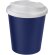 Vaso de plástico pp antigoteo 250ml Azul/blanco