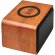 Altavoz con base de carga inalámbrica Wooden Madera detalle 2