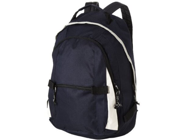 Mochila deportiva con detalles en color blanco azul marino Mochila deportiva con detalles en color blanco azul marino