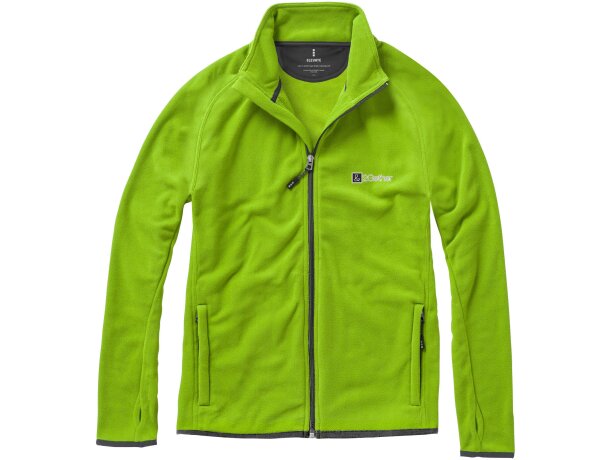 Chaqueta de forro con cremallera completa de hombre Brossard Verde manzana detalle 13