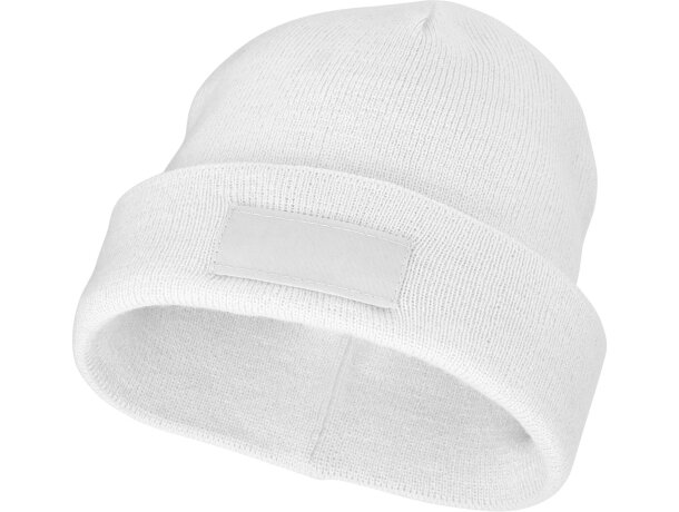 Gorro Boreas acrílico unisex con parche personalizable Negro intenso detalle 59