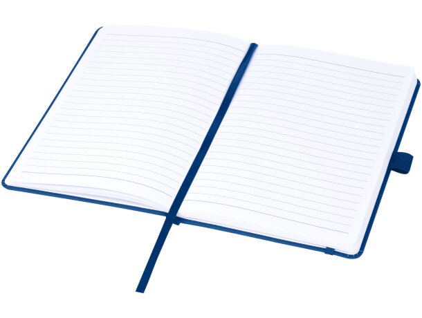Libreta tapa dura plástico oceánico reciclado Thalaasa FSC Azul detalle 16
