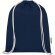 Bolsa con cordón Oregon de algodón reciclado certificado GRS Azul marino detalle 10