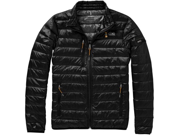 Chaqueta ligera plumón natural hombre Scotia Negro intenso detalle 36