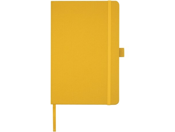 Libretas ecológicas tamaño A5 con tapa de RPET y 80 hojas recicladas Honua Naranja detalle 12