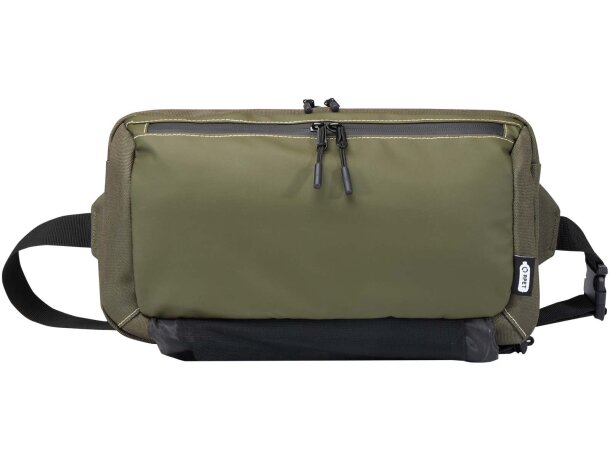 Bolsa bandolera modular reciclada certificación GRS Roam Verde detalle 8