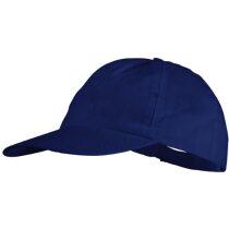 Gorra fabricada en no tejido con 5 paneles personalizada azul medio