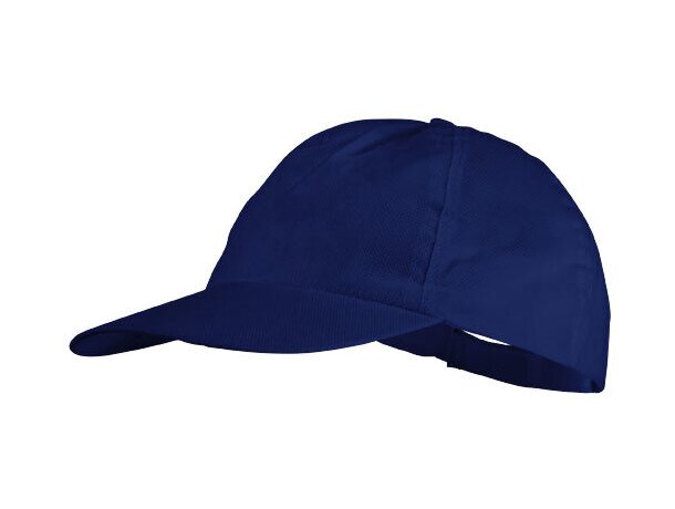 Gorra fabricada en no tejido con 5 paneles personalizada azul medio Gorra fabricada en no tejido con 5 paneles personalizada azul medio