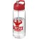 Bidón deportivo con tapa con boquilla de 600 ml H2O Active® Octave Tritan™ Transparente claro/rojo detalle 5