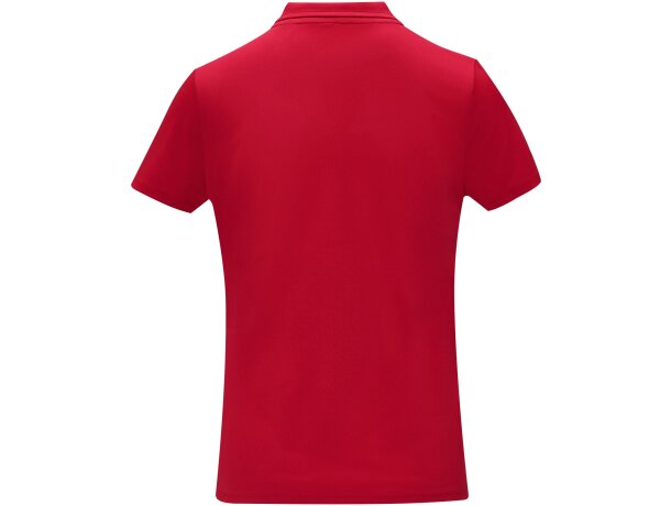 Polo técnico manga corta mujer Deimos transpirable Cool fit Rojo detalle 10