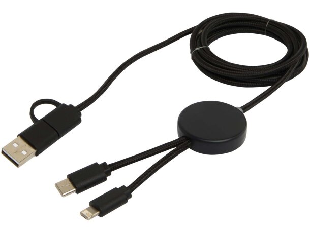 Cable 5 en 1 plástico reciclado Citala carga rápida 27W Negro intenso detalle 5