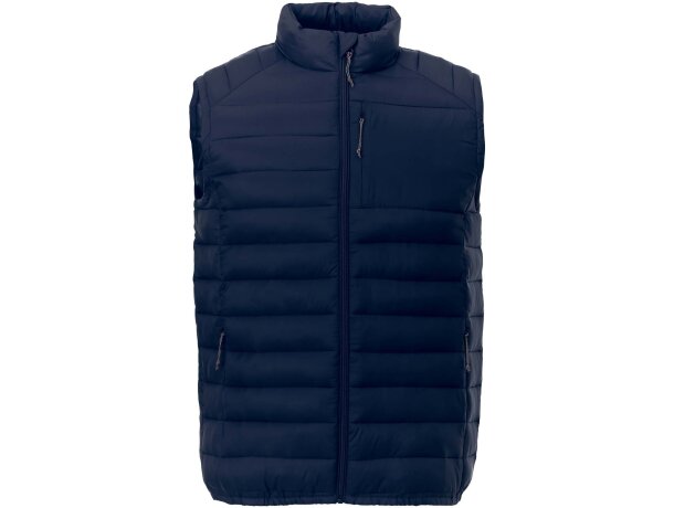 Chaleco aislante de material reciclado para hombre Pallas Azul marino detalle 2