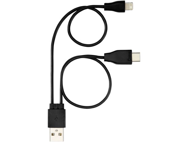 Cable de carga reversible 3 en 1 Ario Negro intenso detalle 13