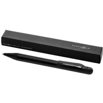 Bolígrafo de plástico y metal elegante personalizado negro intenso Bolígrafo de plástico y metal elegante personalizado negro intenso