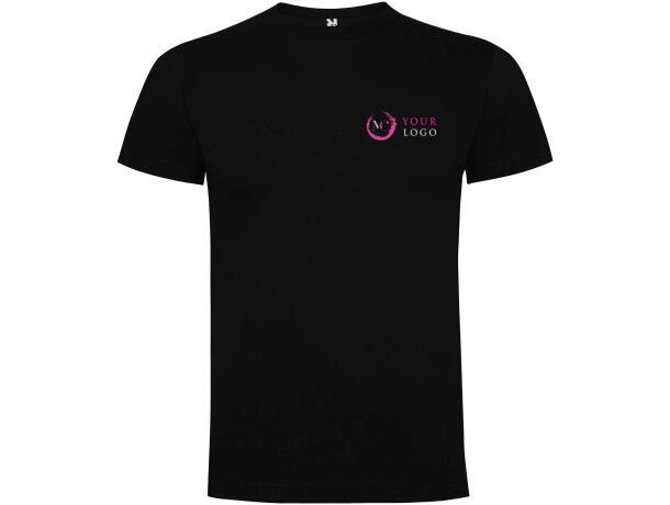 Camiseta manga corta infantil Dogo Premium Roly en algodón Negro intenso detalle 9