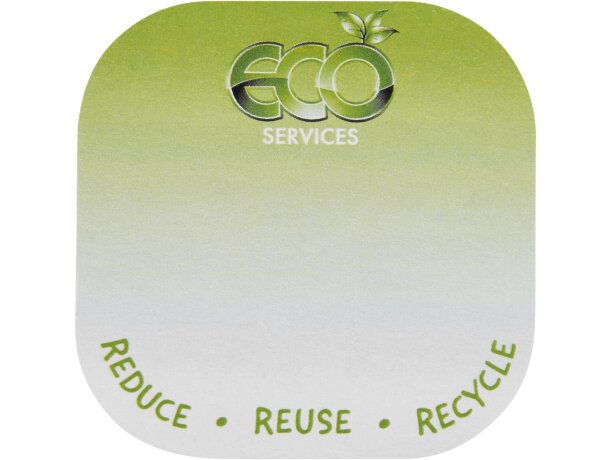 Notas adhesivas recicladas Sticky-Mate con certificación FSC Blanco detalle 4