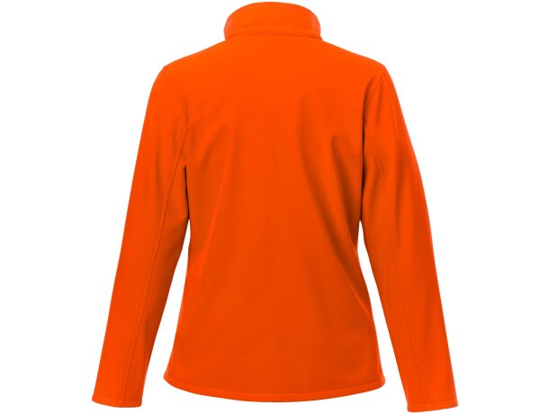 Chaqueta softshell Orion con microforro para mujer Naranja detalle 9