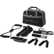 Kit de fitness de 9 piezas negro intenso Kit de fitness de 9 piezas negro intenso