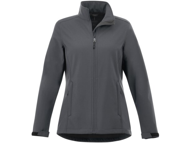 Chaqueta softshell de mujer Maxson impermeable transpirable Gris tormenta detalle 26