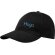 Gorra eco-amigable de 6 paneles grs reciclada Negro intenso detalle 23