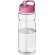 H2O Active® Base Bidón deportivo con tapa con boquilla de 650 ml Transparente/rosa