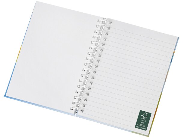 Cuaderno A6 Wire-o y tapa dura Blanco detalle 7