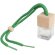 Ambientador de coche Ono en vidrio borosilicato y madera de haya Verde