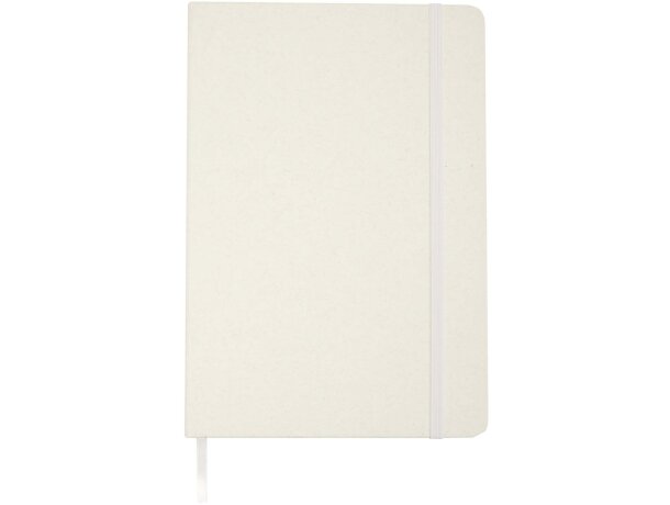 Libreta reciclada A5 con páginas rayadas Bass Blanco detalle 12