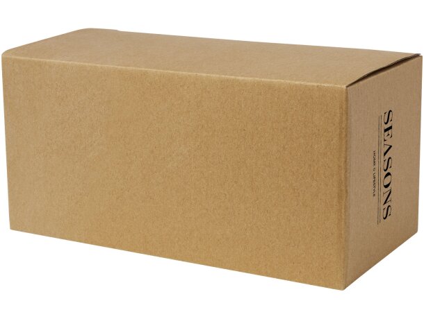 Tazas de vidrio de doble pared con posavasos de bambú Manti Transparente/natural detalle 3