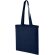 Bolsa 100% algodón asas largas certificado oeko-tex 100 g/m2 Carolina Azul marino