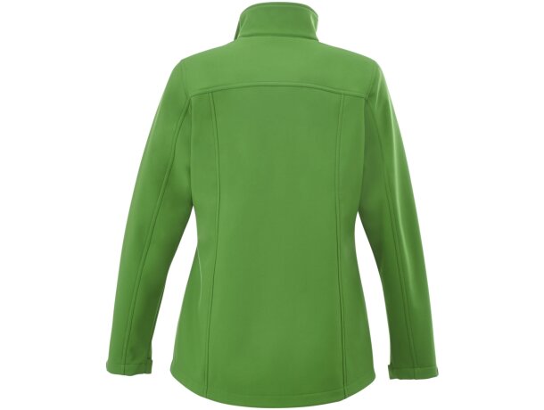 Chaqueta softshell de mujer Maxson impermeable transpirable Verde helecho detalle 23