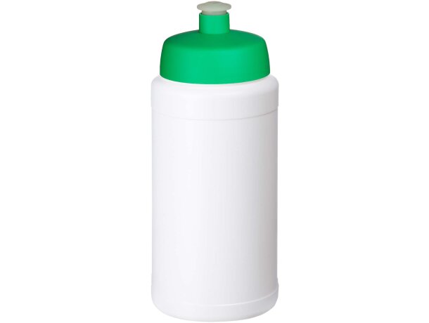 Bidón deportivo Baseline Rise 500ml con relieve moldeable Blanco/verde detalle 18