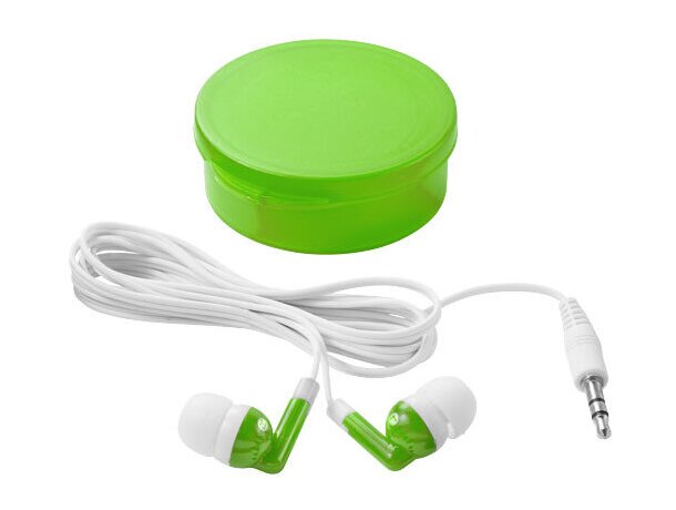 Auriculares estuche redondo Auriculares estuche redondo