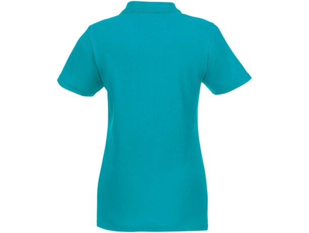 Polo de manga corta para mujer Helios Azul aqua detalle 43