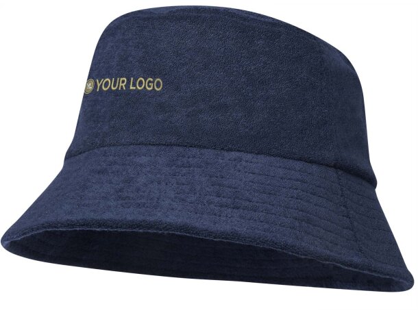 Sombrero reciclado Melo con certificación GRS Azul marino detalle 1