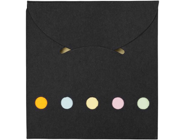 Bloc de notas de colores Negro intenso detalle 1